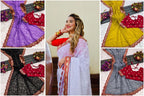 Georgette Saree - fabric texture close-up