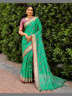 Patola Saree - blouse and border close-up