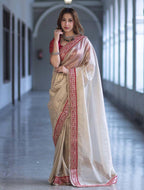 Net Saree - styling and accessories view