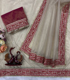 Net Saree - full-length drape