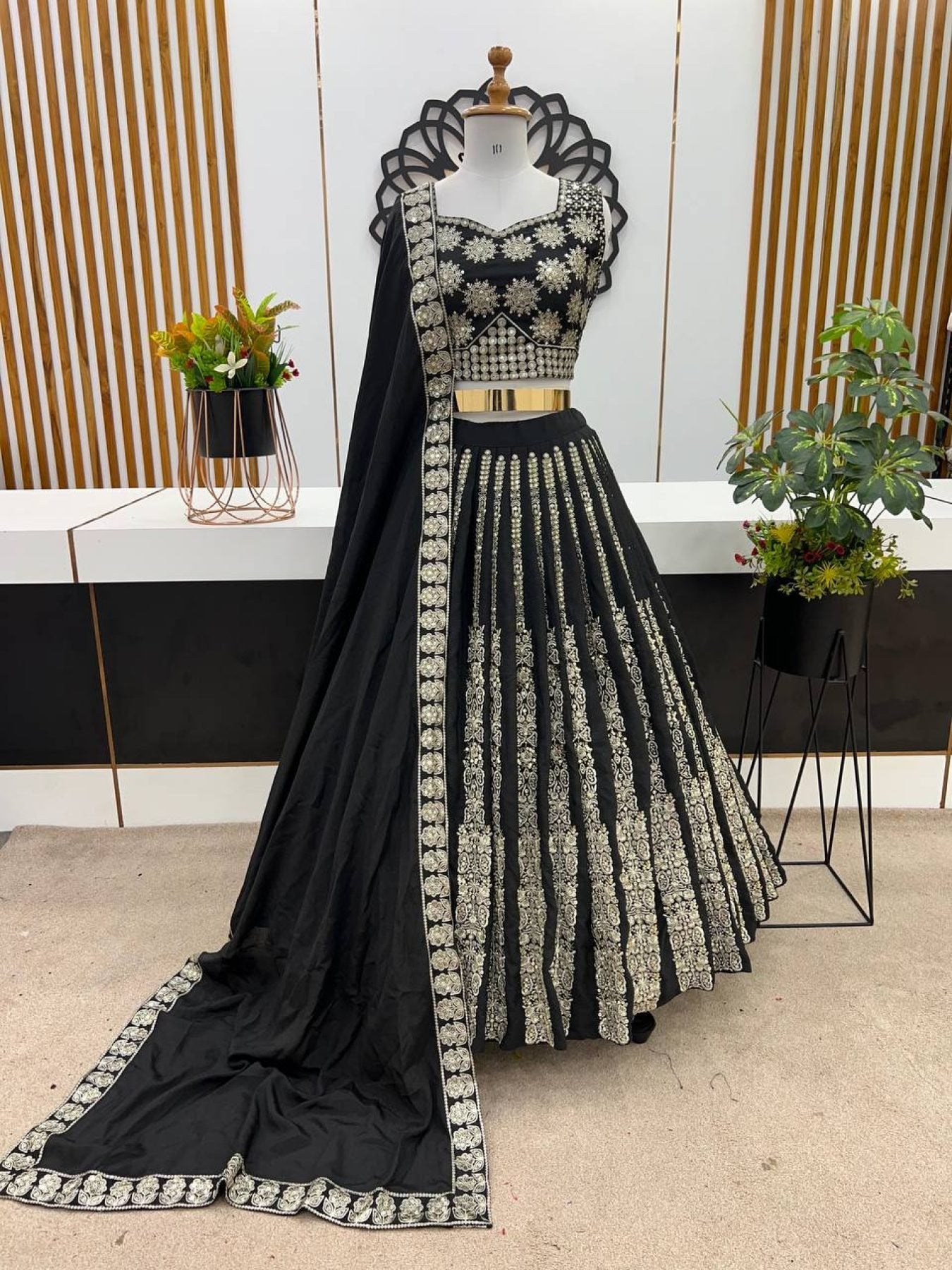 Chinnon Lehenga with Embroidery Wedding Ready Elegance styling view