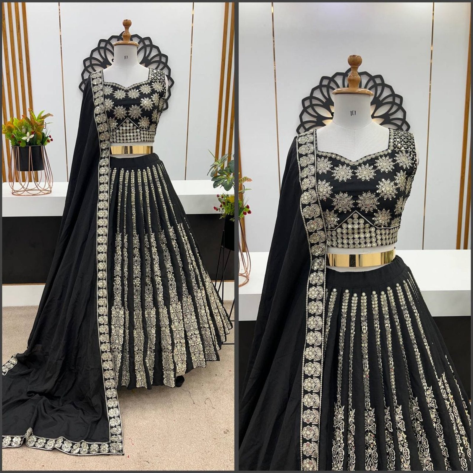 Chinnon Lehenga with Embroidery Wedding Ready Elegance colour variant view
