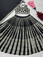 Chinnon Lehenga with Embroidery Wedding Ready Elegance front view