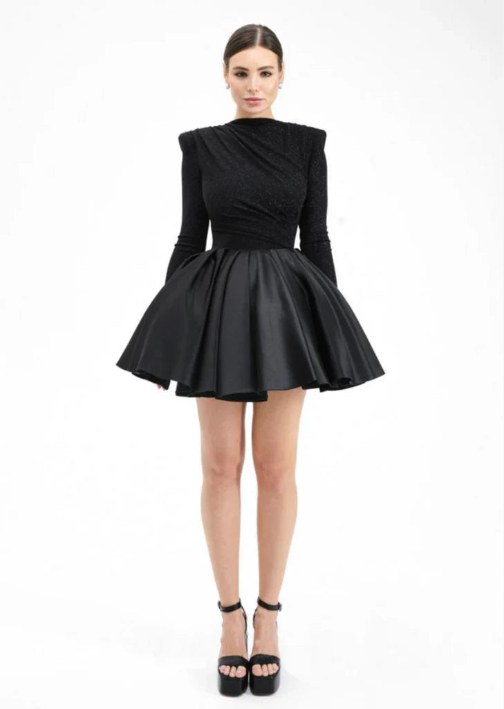 Twinkle Black Sparkle Dress
