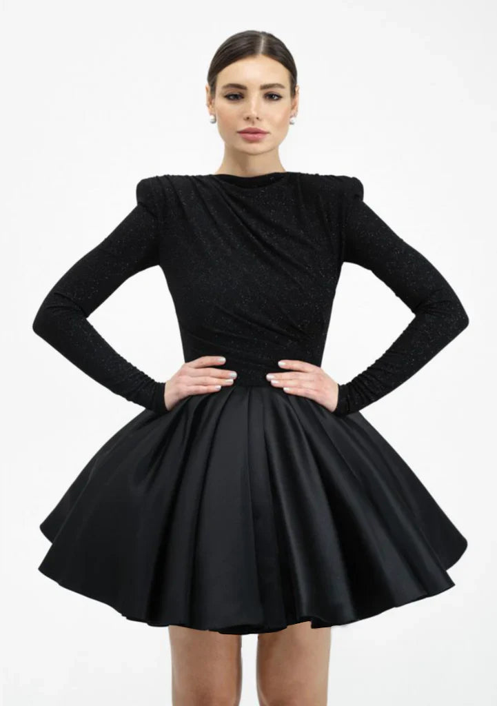 Twinkle Black Sparkle Dress