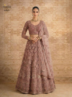 Butterfly Net Lehenga Choli with Banglori Silk Inner for Bridal Wear colour variant view