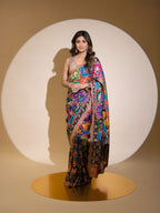 Georgette Saree for women - full front view | Snyvia