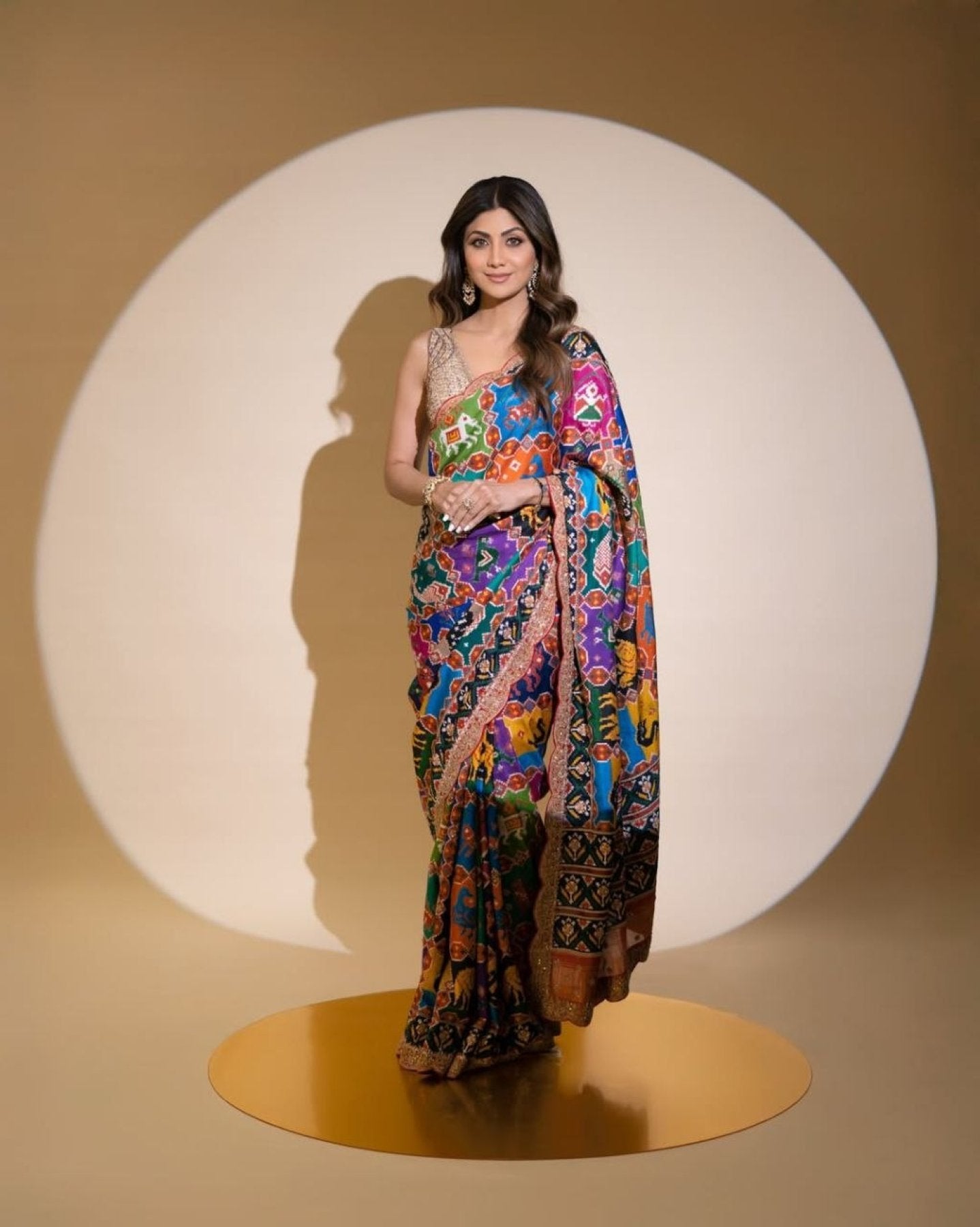 Georgette Saree - blouse and border close-up