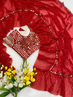 Red Saree - detail view 11