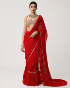 Red Saree - detail view 13