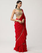 Red Saree - detail view 14