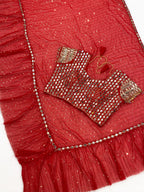 Red Saree - detail view 17