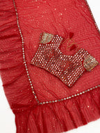 Red Saree - styling and accessories view