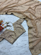 Golden Saree - styling and accessories view