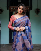 Cotton Saree - back view