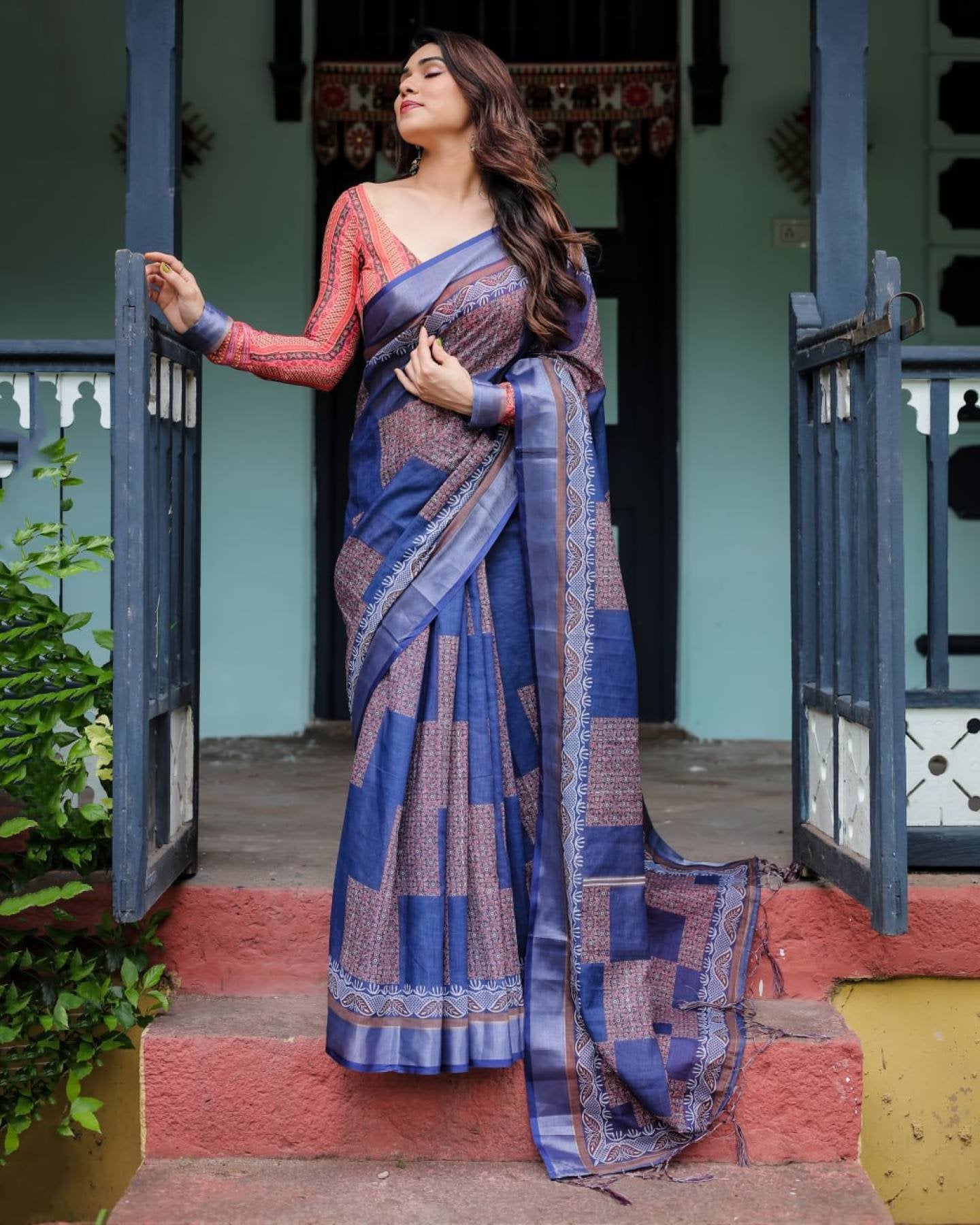 Cotton Saree - styling and accessories view
