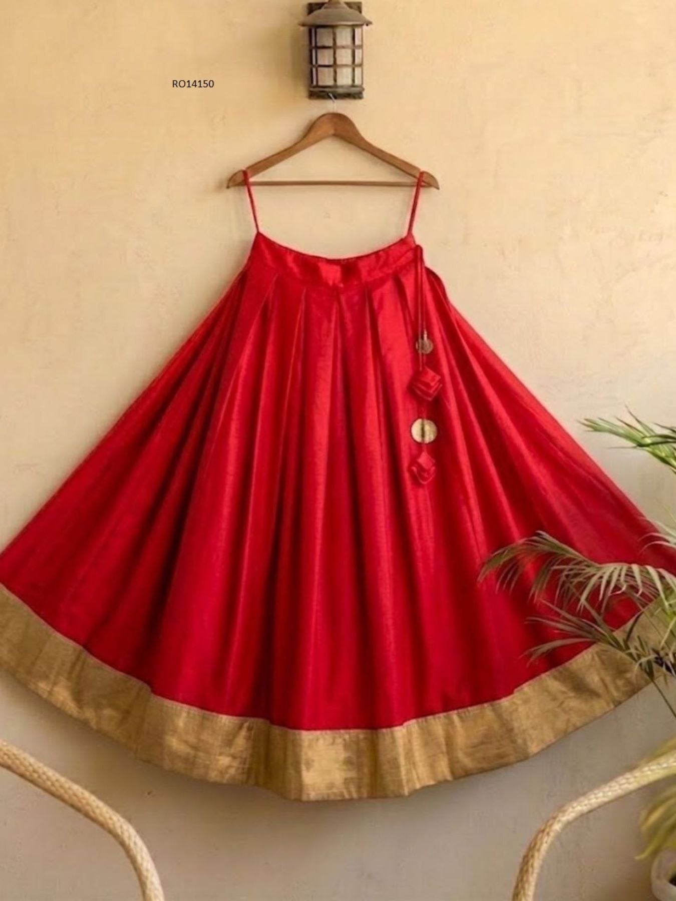 Wine Rayon Lehenga for Garba and Dandiya Functions blouse and dupatta detail