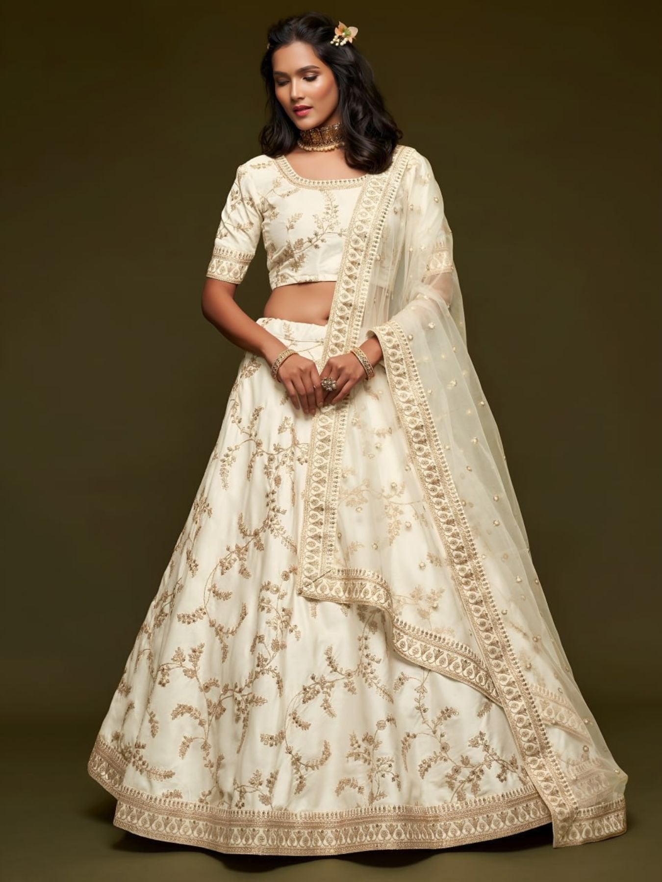 Royal Purple Art Silk Lehenga Choli Set with Heavy Zari and Sequins Work colour variant view