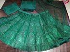 Green Lehenga Collection full drape view