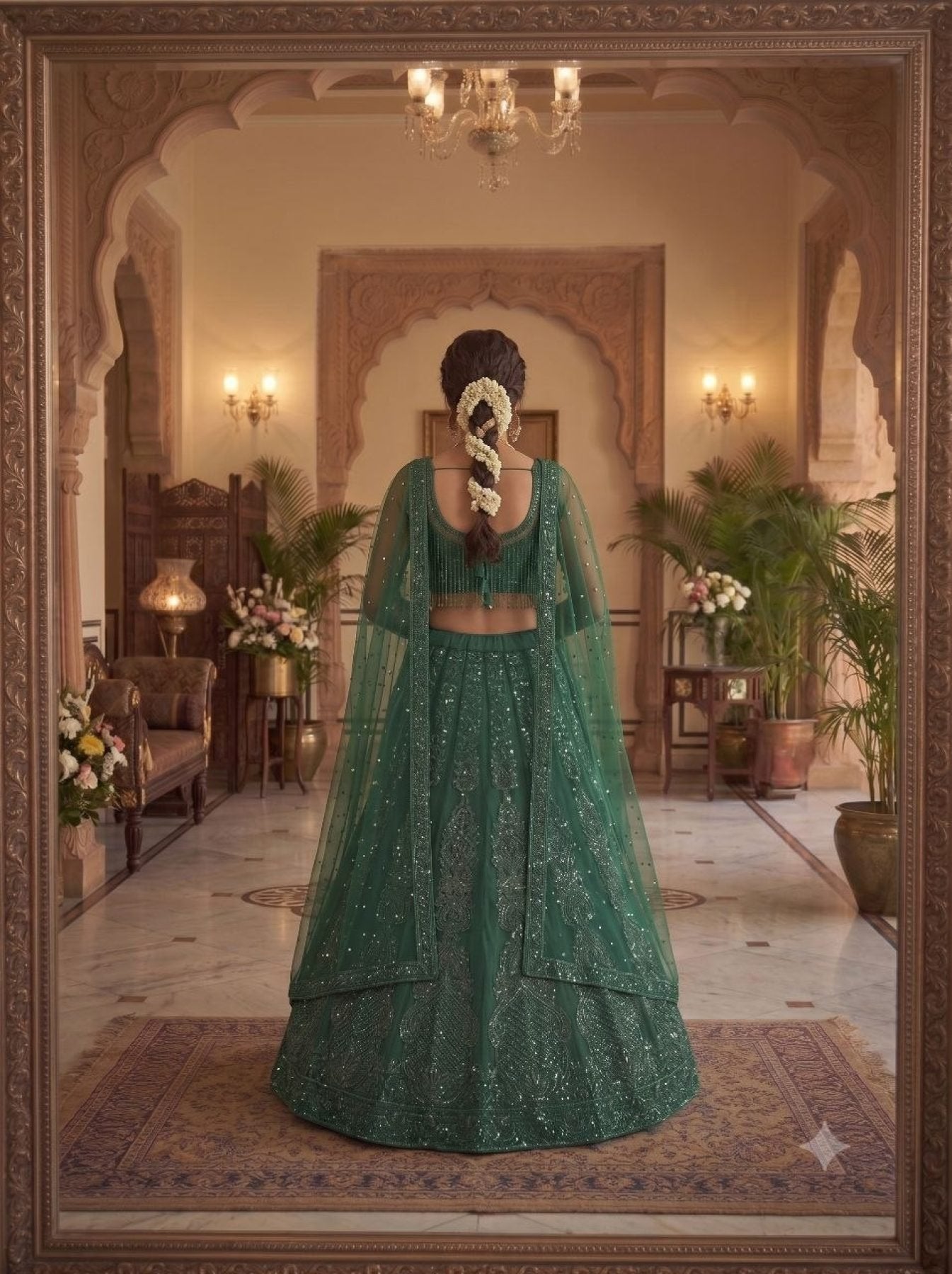 Green Lehenga Collection colour variant view