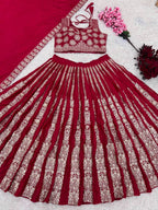 Chinnon Lehenga with Embroidery Wedding Ready Elegance front view