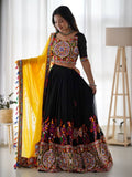 Faux Georgette Lehenga Choli with Original Mirror Work For Navarati Special for women | Snyvia