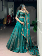 NC Silk Lehenga Choli Set with Sequins Embroidery Dupatta colour variant view