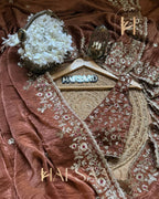 Chiffon Saree - embroidery work detail