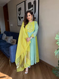 Mul Chanderi Kurta Pant Set with Banarasi Lagadi Dupatta for women | Snyvia