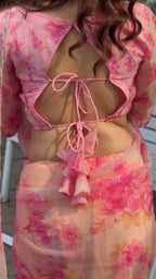 Pink Tabby Saree - detail view 14