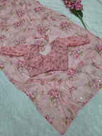 Pink Tabby Saree - detail view 18