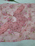 Pink Tabby Saree - detail view 19