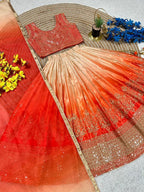 Chinon Silk Lehenga Choli with Sequins Work for Party Wear back view