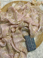 Organza Saree - fabric texture close-up
