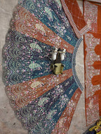 Soft Butterfly Net Lehenga Choli with Heavy Sequins Embroidery blouse and dupatta detail