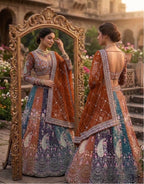 Soft Butterfly Net Lehenga Choli with Heavy Sequins Embroidery styling view