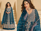 Anarkali Eid Special Lehenga Suit in Heavy Real Chinon with Sequence Embroi styling view