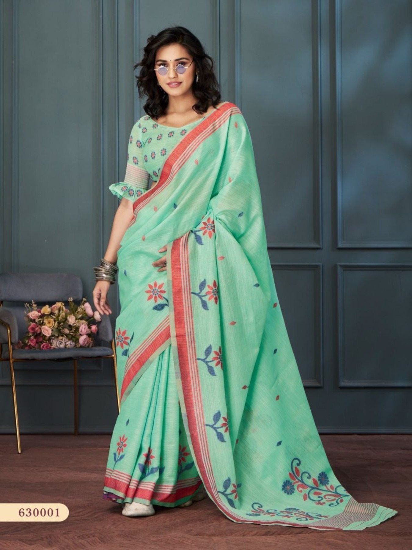 Linen Saree - detail view 13