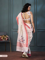 Linen Saree - embroidery work detail