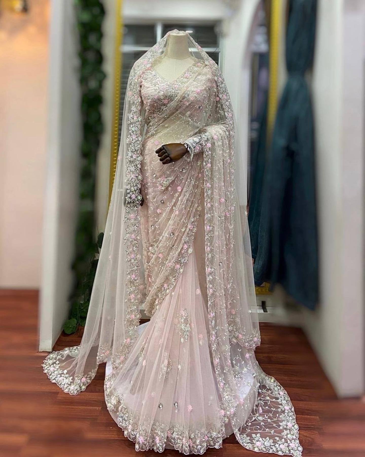 Net Saree Set - detail view 13