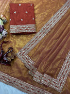 Orange Saree - detail view 13
