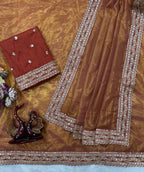 Orange Saree - detail view 14