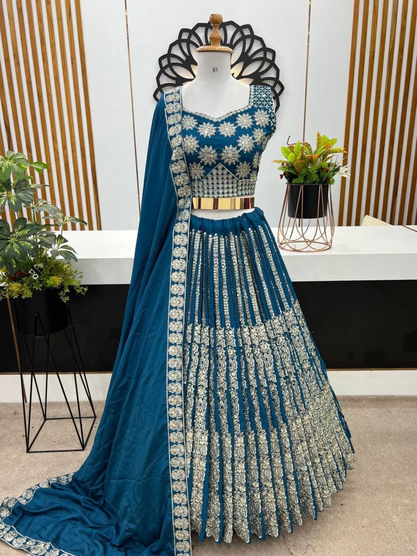 Chinnon Lehenga with Embroidery Wedding Ready Elegance colour variant view