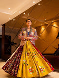 Festive Special Muslin Cotton Chaniya Choli with Jacket And Real Mirror Wor for women | Snyvia
