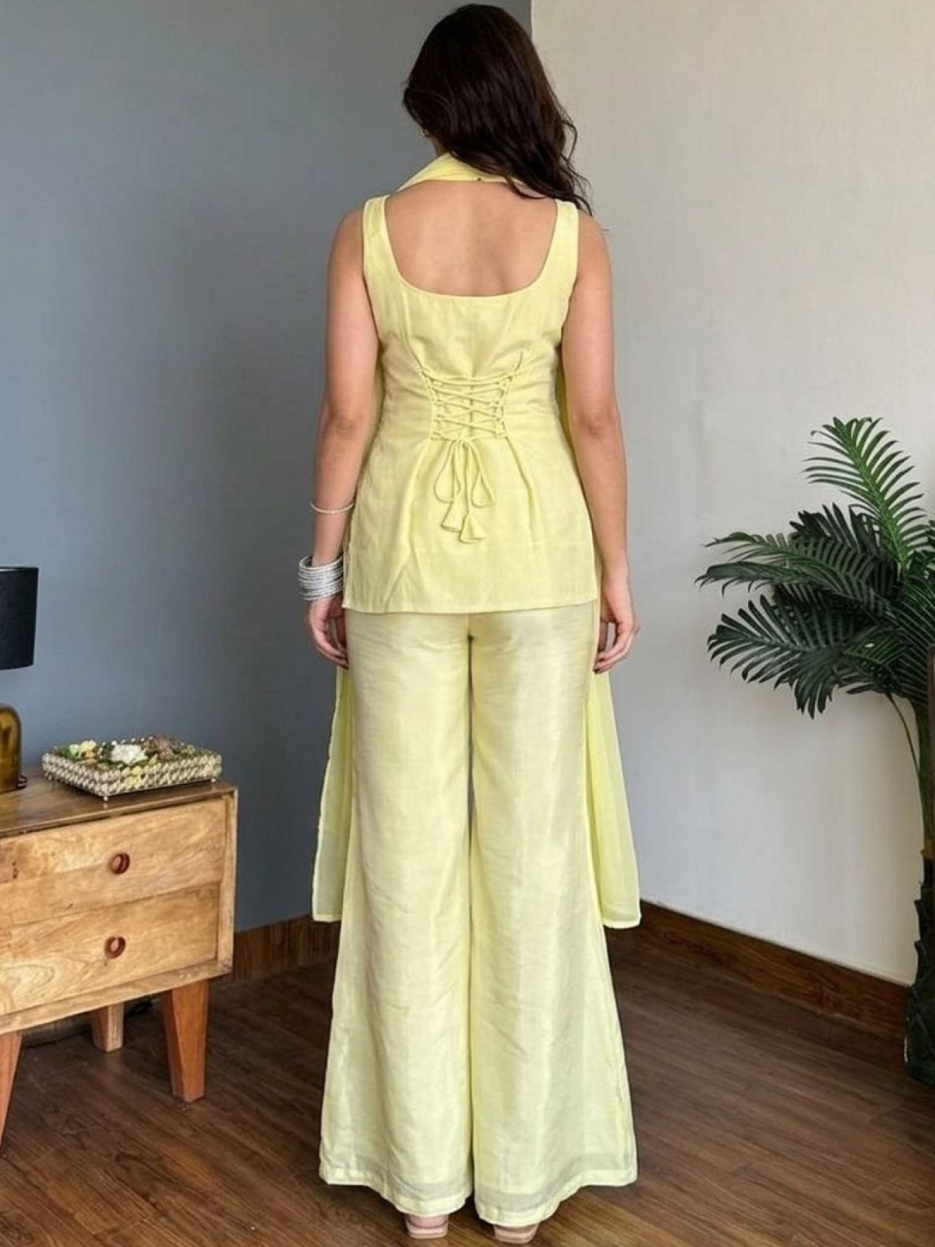 Festive Wear Faux Georgette 3 Piece Kurta Pant with Matching Dupatta styling view