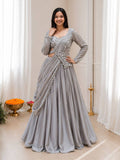 Rangoli Silk Lehenga Choli Set with Sequins Embroidery for women | Snyvia