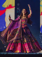 Muslin Cotton Lehenga Choli with Real Mirror Work and Dupatta for women | Snyvia
