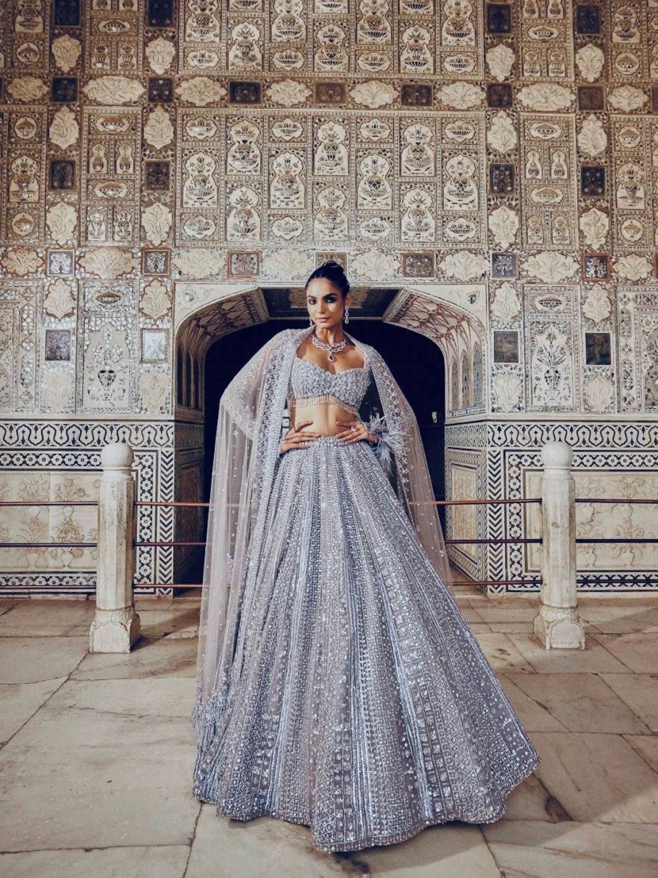 Wedding Wear Lehenga with Heavy Embroidery and Tassel Dupatta for women | Snyvia
