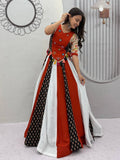 Navratri Pure Cotton Kediyu Lehenga Set with Real Hand Work for women | Snyvia