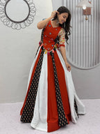 Navratri Pure Cotton Kediyu Lehenga Set with Real Hand Work for women | Snyvia
